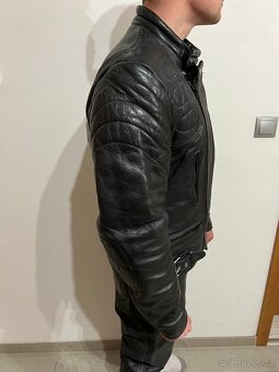 Kožený křivák a kalhoty na motorku - 5