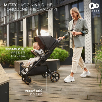Prodám nový sportovní kočářek Kinderkraft Select Mitzy-výhra - 5