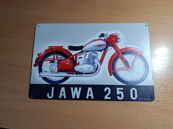 plechová cedule Jawa 250 pérák - 5