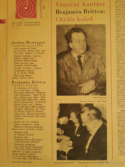 A. Honegger - Vánoční kantáta, B. Britten - Chvála koled - 5