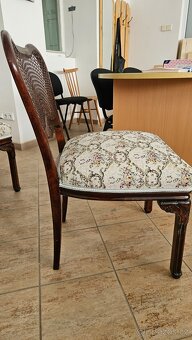 Starožitné čalouněné židle - 5