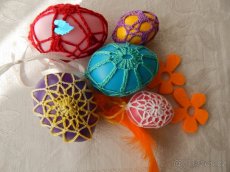 Háčkovaná VELIKONOČNÍ vajíčka - sada - 5