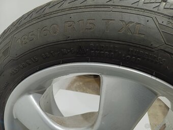 Zimní alu kola 5x100 R15 ET38 pneu 185/60/15 Barum - 5