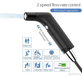 Přenosný bidet se zásobníkem vody 2,3 l - 5