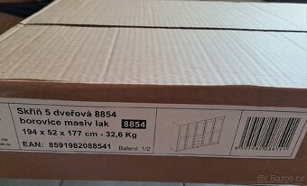 Skříň 5dveřová 8854 lak - 5