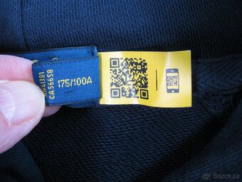 Chlapecká,pánská modrá bavlněná mikina s kapucí vel.XL - 5
