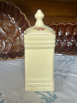 Stará keramická dóza na čaj - 5