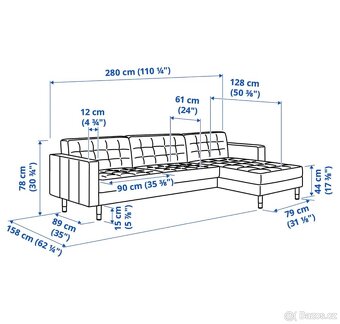 Ikea Landskrøna - 4 mistna pohovka - 5