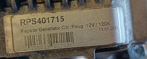 Alternátor Peugeot/Citroen 12V 120A z 2.0 103kW RFJ - 5