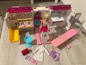 Barbie Mattel záchranný set - sanitka / klinika - 5
