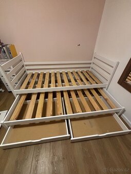 Dětská postel, dvoulůžko + úložný prostor - 5
