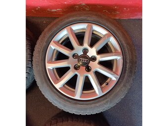 ALU disky AUDI 5x112 R16 se zimními pneu 205/55 R16 - 5