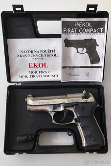 Plynovka Ekol Firat Compact NIKL, replika legendy BERETTA 92 - 5