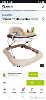 Chodítko BOMIMI TOMI chodítko coffee - 5