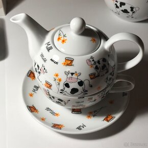 Sada na čaj s máslenkou a miskou - 5