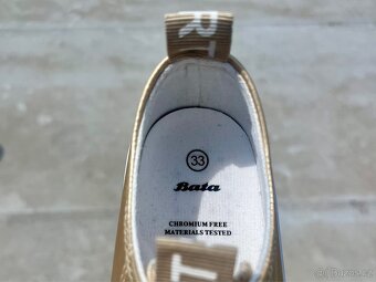 Zlaté dívčí tenisky Baťa – NOVÉ, vel. 33 - 5