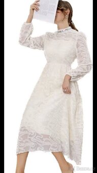 champaigne svatební šaty vel 40/42 - 5