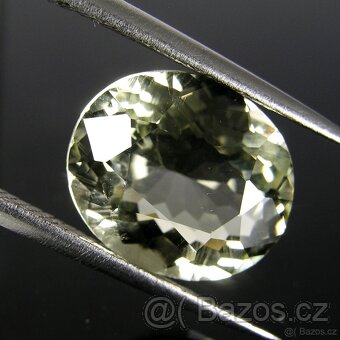 Křišťál-Křemen-ovál, modif. bril. - 5,94 ct. - 5