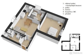 Prodej bytu 3+kk, 46 m2, Vrchlabí, ul. Petra Bezruče - 5