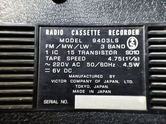 Radio magnetofon JVC Nivico 9403LS - 5