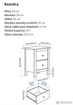 Noční stolek IKEA - Hemmes - 5