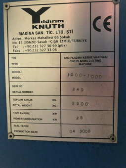 Plasmaschneidanlage Knuth Plasmajet 3015 - 5