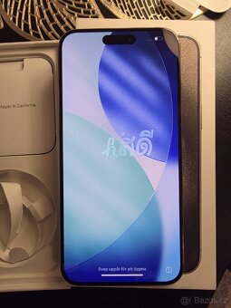 iPhone 15 Pro Max 256 GB – Přírodní titan – TOP STAV
- 5