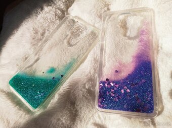 Gelové přesýpací třpytivé pouzdro Xiaomi Redmi Note 9 - 5