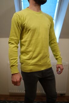 Pánský tenký zelený svetr - 5