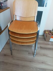 Konferenční židle Iso dřevěná 4 ks - 5