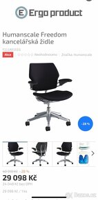 kancelářská židle Humanscale Freedom bez podhlavníku - 5