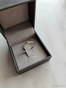 Zlatý prsten s diamanty, certifikace pravosti a kvality AIG - 5