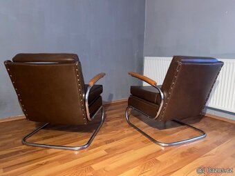 Chromové trubkové křesla Fa.Thonet - 5
