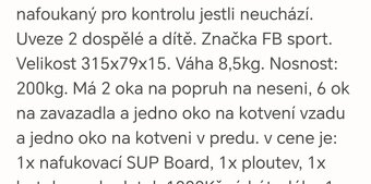Prodám PADDLEBOARD - 5