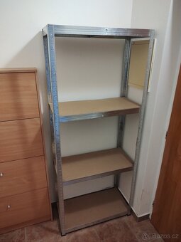 NOVÉ KOVOVÉ REGÁLY POZINK -ROZM:180x75x35 PŮV CENA = 2.900,- - 5