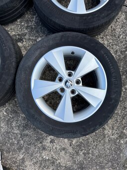 Alu kola Škoda 5x112 R16 včetně pneu Continental 205/55/16 - 5