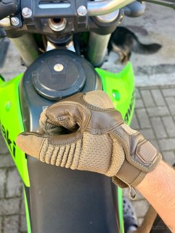 Nové Moto Rukavice S/M hnědé, retro - 5
