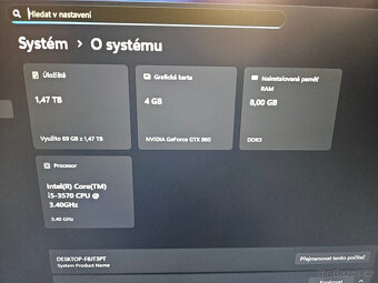 🔥 Herní PC i5|GTX 960|8GB|SSD + 1.5TB|USB3 - 5