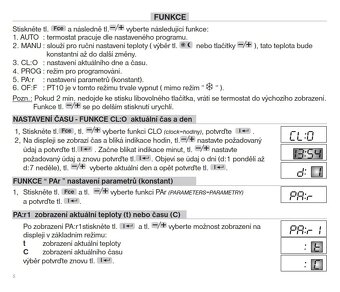 prostorový termostat PT10 - 5