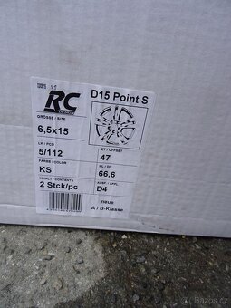 Alu disky na Mercedes, 15", 5x112, ET 47 - 5