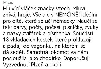 Interaktivní německý vláček Vtech - 5