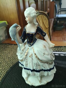 porcelánové sošky vysoké ručně malované - 5