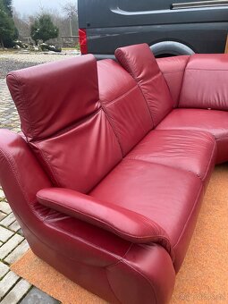 Luxusní sedací souprava kůže - 5