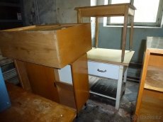 skříň, stůl, regál, židle, křesla -  retro z fabriky - 5