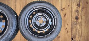 Plechy 15" 4x100 ET52 se zimními pneu 185/60/15 - 5