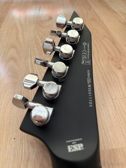 Elektrická kytara ESP LTD MH-1000NT Bold Binding Black Satin - 5