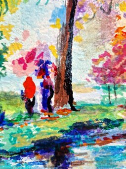 DIMITRI POLAK (podpísaný) impresionistická krajina, serigraf - 5