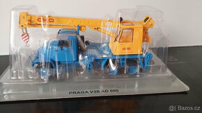 PRODÁM - model Praga V3S AD80 autojeřáb 1:43 DeA - 5