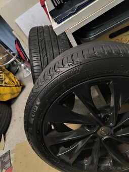 ALU kola Opel Astra K 5x105 r17 Originál, pneu 6mm+TPMS - 5