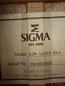 Kytara Sigma GJM-SG200-BK - 5